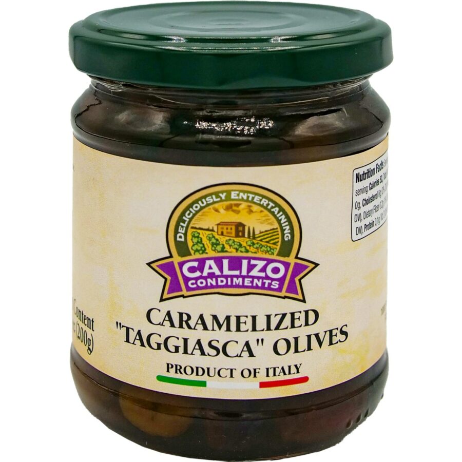 Sweet tiny pitted caramelized olives great taste of Italy
